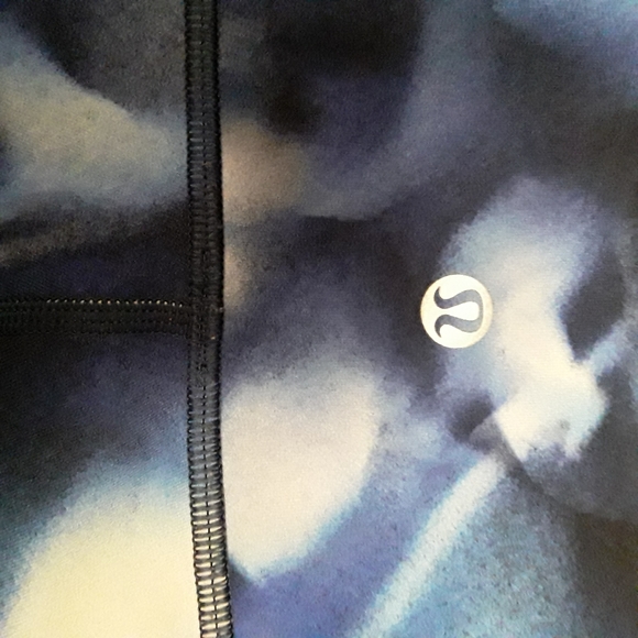 Like NEW Lululemon Wunder Under Blush Blossom Blue Leggings 28" Size 6 - Picture 9 of 12